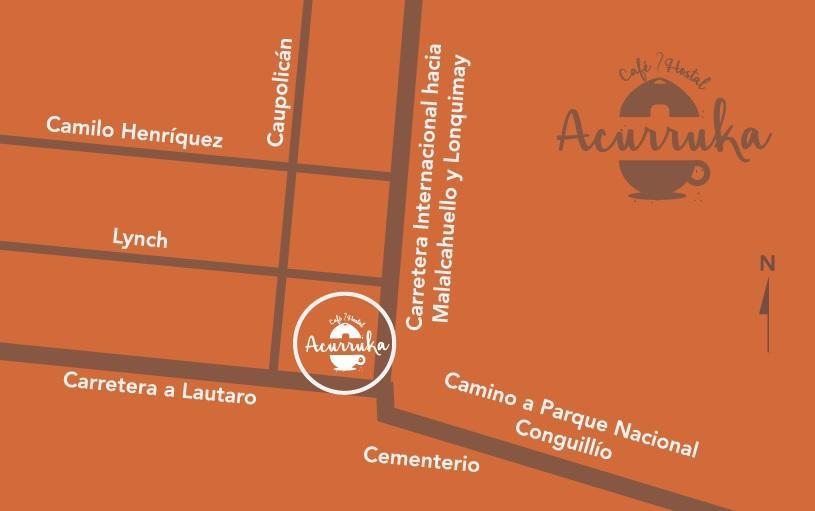 Cafe & Hostal Acurruka Curacautín 外观 照片